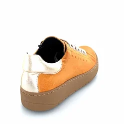 Décontracté|Baskets<Chacal Baskets Fermeture Eclair 6950 Cuir Moutarde Doré Jaune