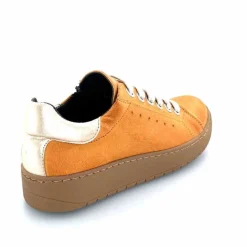 Décontracté|Baskets<Chacal Baskets Fermeture Eclair 6950 Cuir Moutarde Doré Jaune