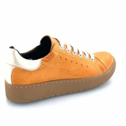 Décontracté|Baskets<Chacal Baskets Fermeture Eclair 6950 Cuir Moutarde Doré Jaune