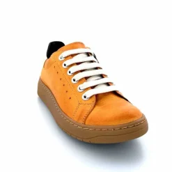 Décontracté|Baskets<Chacal Baskets Fermeture Eclair 6950 Cuir Moutarde Doré Jaune