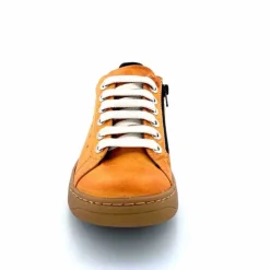 Décontracté|Baskets<Chacal Baskets Fermeture Eclair 6950 Cuir Moutarde Doré Jaune