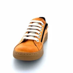 Décontracté|Baskets<Chacal Baskets Fermeture Eclair 6950 Cuir Moutarde Doré Jaune