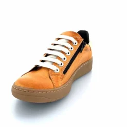 Décontracté|Baskets<Chacal Baskets Fermeture Eclair 6950 Cuir Moutarde Doré Jaune