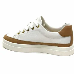 Teenager|Décontracté<Gant Baskets Avona Sneaker Textile Off White Cuir Marron Blanc