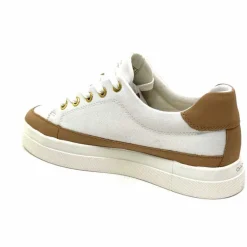 Teenager|Décontracté<Gant Baskets Avona Sneaker Textile Off White Cuir Marron Blanc