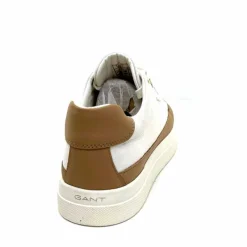 Teenager|Décontracté<Gant Baskets Avona Sneaker Textile Off White Cuir Marron Blanc