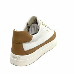Teenager|Décontracté<Gant Baskets Avona Sneaker Textile Off White Cuir Marron Blanc