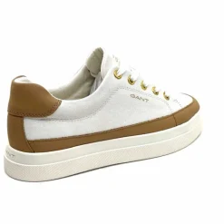 Teenager|Décontracté<Gant Baskets Avona Sneaker Textile Off White Cuir Marron Blanc