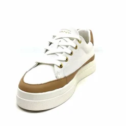 Teenager|Décontracté<Gant Baskets Avona Sneaker Textile Off White Cuir Marron Blanc