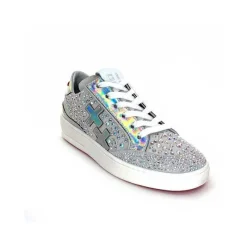 Sport Chic|Fantaisie<GioPiu Baskets Vitto Daim Gris Strass Multicolore GrisClair