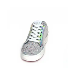 Sport Chic|Fantaisie<GioPiu Baskets Vitto Daim Gris Strass Multicolore GrisClair