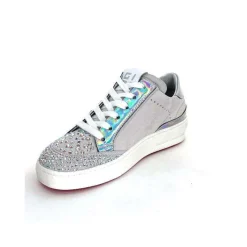 Sport Chic|Fantaisie<GioPiu Baskets Vitto Daim Gris Strass Multicolore GrisClair
