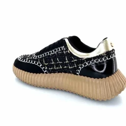 Fantaisie|Baskets<Ivoire0317a Baskets Ivoire 2200586 2200 Textile Noir