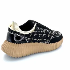 Fantaisie|Baskets<Ivoire0317a Baskets Ivoire 2200586 2200 Textile Noir