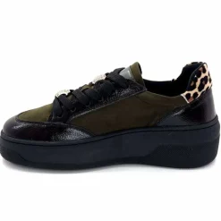 Fantaisie|Bijoux<Ivoire0130a Baskets Ivoire Bp5410 Noir &amp; Léo Kaki