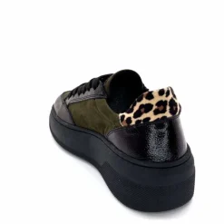 Fantaisie|Bijoux<Ivoire0130a Baskets Ivoire Bp5410 Noir &amp; Léo Kaki