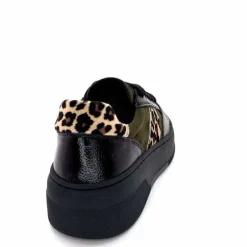 Fantaisie|Bijoux<Ivoire0130a Baskets Ivoire Bp5410 Noir &amp; Léo Kaki