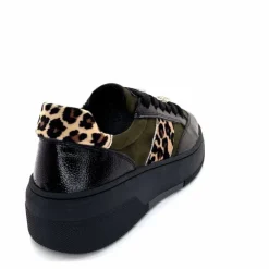 Fantaisie|Bijoux<Ivoire0130a Baskets Ivoire Bp5410 Noir &amp; Léo Kaki