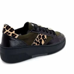 Fantaisie|Bijoux<Ivoire0130a Baskets Ivoire Bp5410 Noir &amp; Léo Kaki