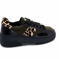 Fantaisie|Bijoux<Ivoire0130a Baskets Ivoire Bp5410 Noir &amp; Léo Kaki