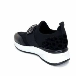 Sport Chic|Décontracté<Ivoire0130a Baskets Ivoire 5d5459 Textile Noir