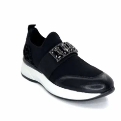 Sport Chic|Décontracté<Ivoire0130a Baskets Ivoire 5d5459 Textile Noir