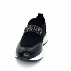 Sport Chic|Décontracté<Ivoire0130a Baskets Ivoire 5d5459 Textile Noir