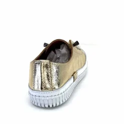 Vacances|Décontracté<441-ivoire1 Baskets Légère Ivoire 032 11106 Cuir Or