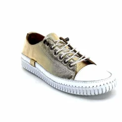 Vacances|Décontracté<441-ivoire1 Baskets Légère Ivoire 032 11106 Cuir Or