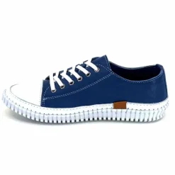 Décontracté|Basic<441-ivoire1 Baskets Légère Ivoire 032 11106 Cuir Bleu