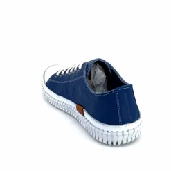 Décontracté|Basic<441-ivoire1 Baskets Légère Ivoire 032 11106 Cuir Bleu