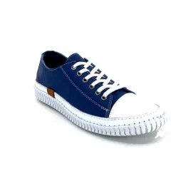 Décontracté|Basic<441-ivoire1 Baskets Légère Ivoire 032 11106 Cuir Bleu