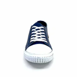 Décontracté|Basic<441-ivoire1 Baskets Légère Ivoire 032 11106 Cuir Bleu