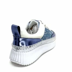 Décontracté|Baskets<Ivoire0317a Baskets Légère Ivoire 2300962 Textile Bleu