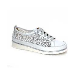 Fantaisie|Décontracté<XSA Baskets Légère 9702 Cuir Blanc