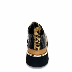 Sport Chic|Animalier<XSA Baskets Légère 8010 Poseidon Léo Cuir Marron &amp; Noir