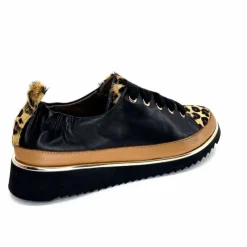 Sport Chic|Animalier<XSA Baskets Légère 8010 Poseidon Léo Cuir Marron &amp; Noir