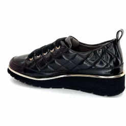 Sport Chic|Baskets<XSA Baskets Légère 160 Vernis & Cuir Matelassé Noir