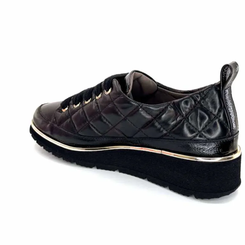 Sport Chic|Baskets<XSA Baskets Légère 160 Vernis & Cuir Matelassé Noir