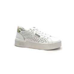 Sport Chic|Baskets<Liu.Jo Baskets Ba4039 Cuir Doré Blanc