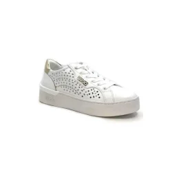 Sport Chic|Baskets<Liu.Jo Baskets Ba4039 Cuir Doré Blanc