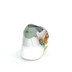 Bijoux|Baskets<Méliné Baskets Ne 831 Cat 1 Var Cuir Gris Textile Bleu Rose Bijoux GrisClair