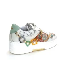 Bijoux|Baskets<Méliné Baskets Ne 831 Cat 1 Var Cuir Gris Textile Bleu Rose Bijoux GrisClair