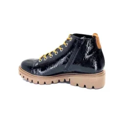 Sport|Baskets<Ivoire0130a Baskets Montante Ivoire 3g4925 Cuir Vernis Noir Marron