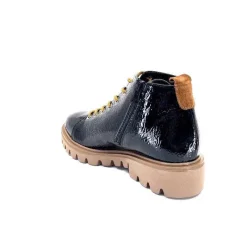 Sport|Baskets<Ivoire0130a Baskets Montante Ivoire 3g4925 Cuir Vernis Noir Marron