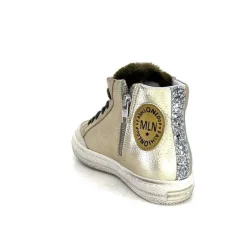 Teenager|Sport<Méliné Baskets Montante Bup1151 Cuir Doré Gold