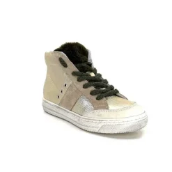 Teenager|Sport<Méliné Baskets Montante Bup1151 Cuir Doré Gold