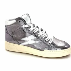 Teenager|Baskets<Semerdjian Baskets Montante SMR23 Braga A545 Cuir Métallique Gris GrisMétal