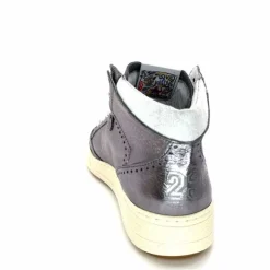 Teenager|Baskets<Semerdjian Baskets Montante SMR23 Braga A545 Cuir Métallique Gris GrisMétal