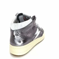 Teenager|Baskets<Semerdjian Baskets Montante SMR23 Braga A545 Cuir Métallique Gris GrisMétal